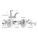 Alto retaining ring, pinion shaft bearing