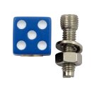 Trik Topz license plate mounts Dice blue