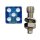 Trik Topz license plate mounts Dice clear blue