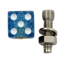 Trik Topz license plate mounts Dice blue glitter