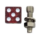 Trik Topz license plate mounts Dice red glitter