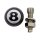 Trik Topz, Eight Ball license plate mounts. Black