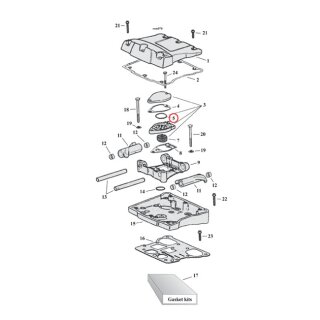 Cometic, umbrella valve