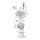 Cometic, cylinder base gasket set FR/RR. .020" RCS