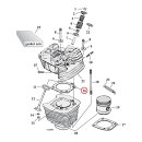 Cometic gasket set, cylinder head. 3.5" bore...