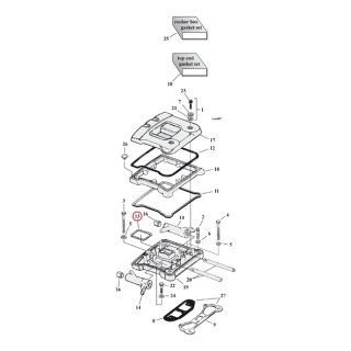 Cometic, middle rocker cover gasket. Rubber