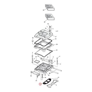 Cometic, right rocker cover gasket. SLS .020"