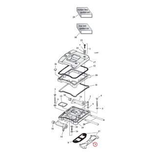 Cometic, left rocker cover gasket. SLS .020"