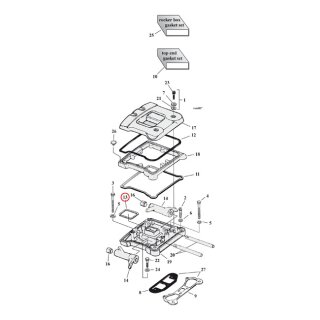Cometic, middle rocker cover gaskets. Cork