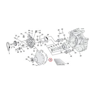 Cometic, cam cover gaskets. .060" AFM