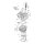 Cometic o-ring, cyl. head / oil pump body / crankcase