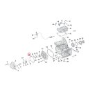 Cometic, gasket transmission end cover. Fiber