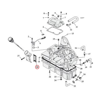 Cometic, gasket transmission oil spout (filler). Fiber