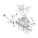 Cometic, gasket transmission oil spout (filler). Fiber