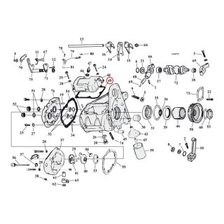 Cometic, gasket transmission top cover. Fiber
