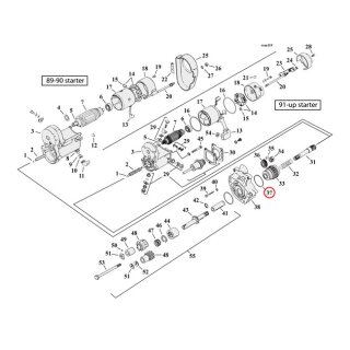 Cometic o-ring starter housing
