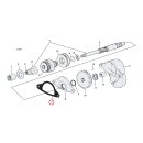 Cometic, gasket oil deflector plate starter. Fiber