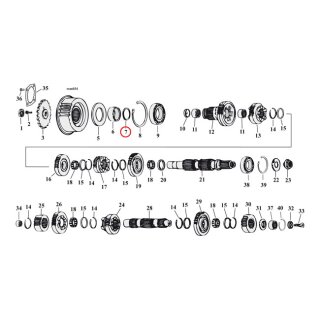 Cometic, transmission mainshaft bearing quad oil seal