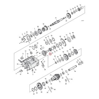 Cometic, oil seal transmission maindrive gear. Metal OD