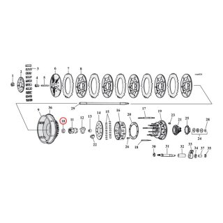 COMETIC OIL SEAL, CLUTCH HUB NUT