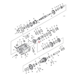 Cometic, oil seal transmission main drive gear. 4th gear