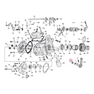 Cometic, shifter shaft oil seal. Rubber OD