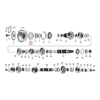 Cometic, oil seal transmission mainshaft
