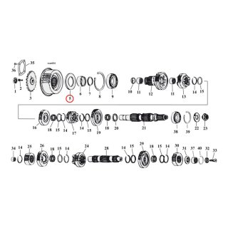 Cometic, transmission mainshaft oil seal