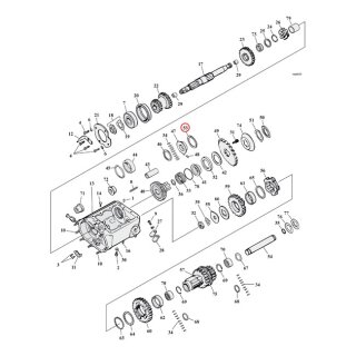 Cometic, cork washer transmission mainshaft
