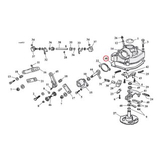 Cometic, gasket transmission top cover. Fiber