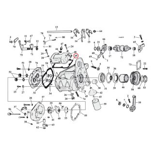 Cometic, gasket transmission top cover. Fiber