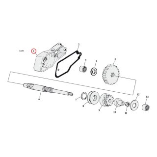 Cometic, gasket starter cover plate. .031" fiber