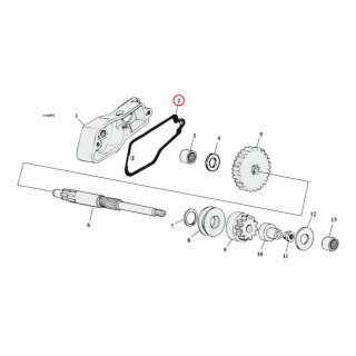Cometic, gasket starter shaft housing. .031" fiber
