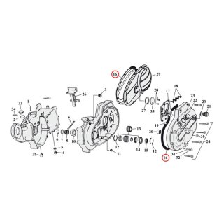 Cometic, gasket primary cover. .060" AFM