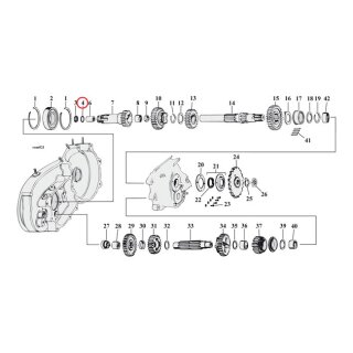 Cometic, o-ring clutch gear