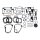 Cometic, EST motor only gasket kit. 3-1/2" bore