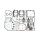 Cometic, EST motor gasket kit. 4-1/8" bore