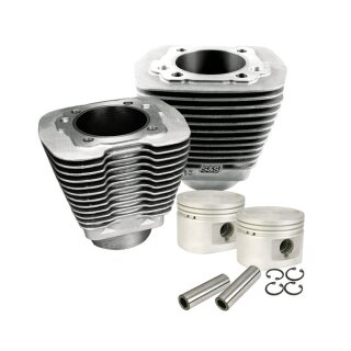 S&S 80 cui Kolben und Zylinder Kit für Harley Evo Big Twin 84-99 silber