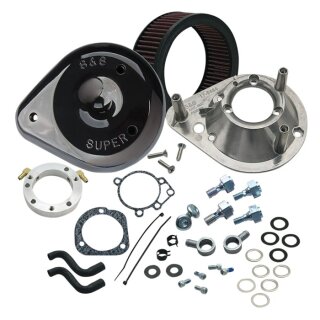 S&S Teardrop Luftfilter Kit schwarz für Harley Big Twin Modelle 93-17