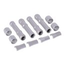 Dippert, Twin Cam aluminum pushrod cover set. Silver