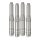 Dippert, 91-03 XL aluminum pushrod cover set. Silver