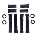 Dippert, Panhead aluminum pushrod cover set. Black