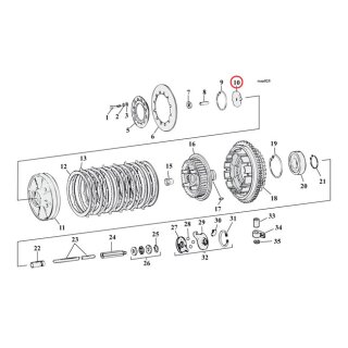 CLUTCH ADJ.PLATE, 7/16 THREAD