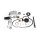 Chrom Kickstarter Kicker Kit für Harley XL Sportster 73-76