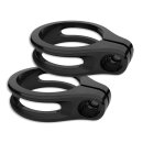 RSD, Tracker turn signal fork mount set. 41mm. Black