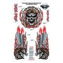 LT RED SKULL DECAL KIT