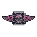 LT PINK MALTESE CROSS PATCH