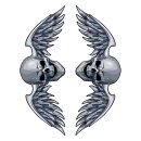 LT MINI DECAL WINGED SKULL