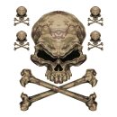 LT DESERT CAMO SKULL DECAL