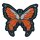 LT MINI PATCH ORANGE BUTTERFLY